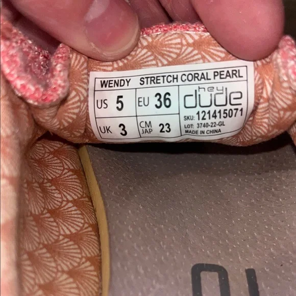 Hey Dude Kids Coral Pink Casual Slip-On Shoes - Picture 5 of 5